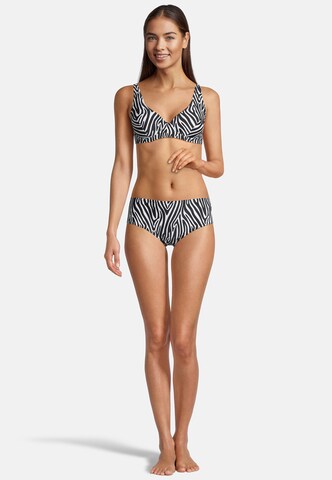 BECO the world of aquasports Bustier Bikini 'Zebra Vibes' in Schwarz