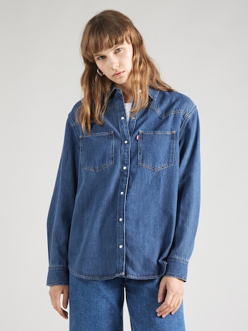 LEVI'S ® Blouse 'Teodora Western Shirt' in Blauw: voorkant