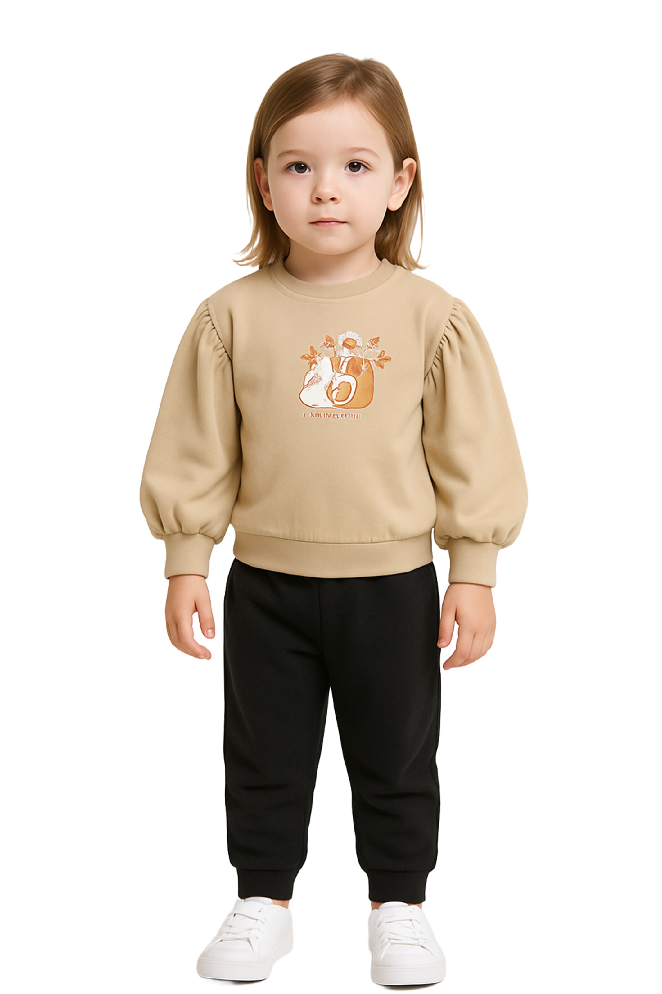 Panço Sweatshirt in Beige: front