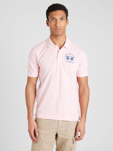 La Martina Shirt in Roze: voorkant