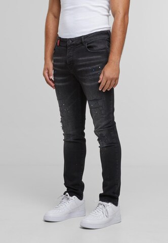 2Y Premium Slimfit Jeans 'Leonardo' in Schwarz