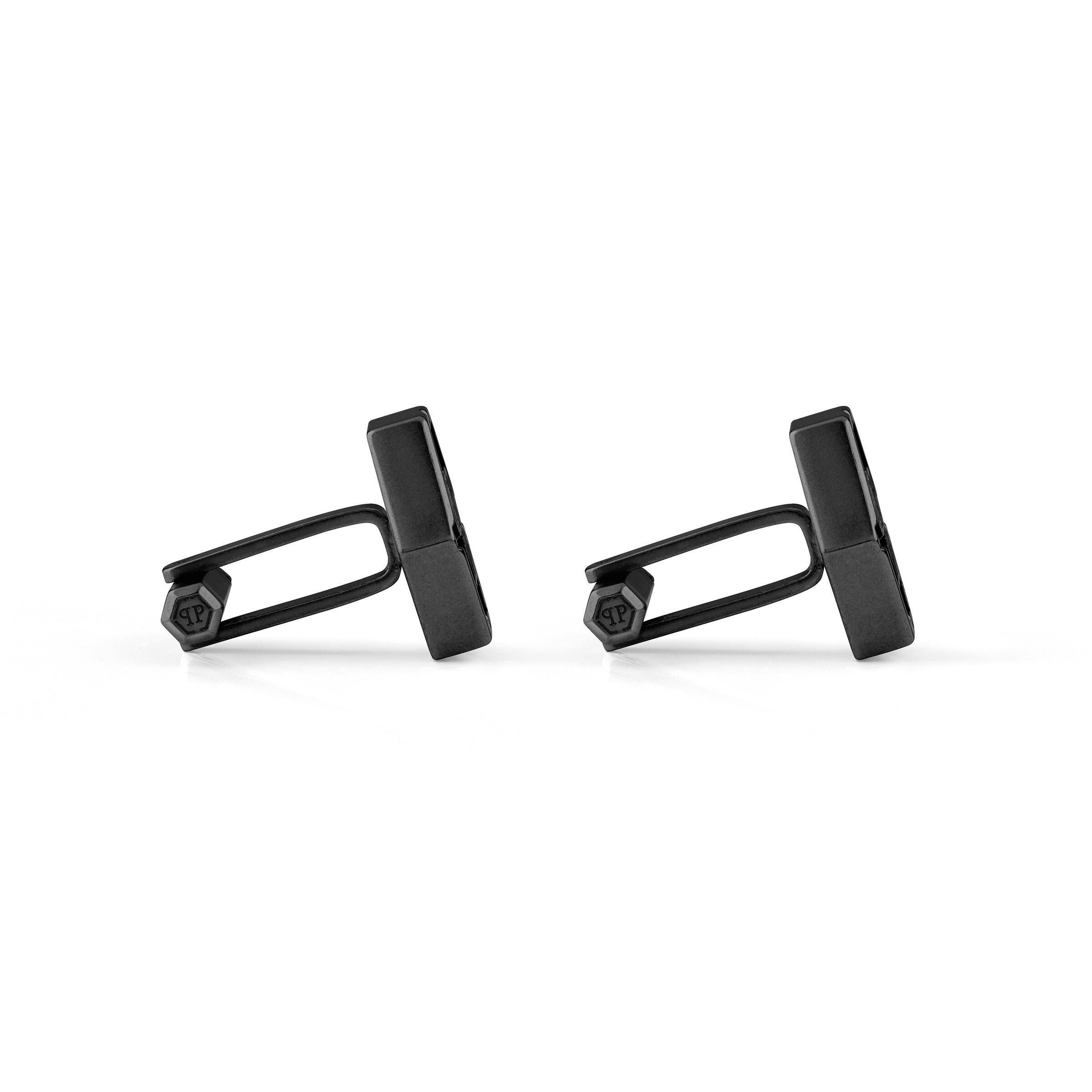 Gemelli da polso 'Hexagon' di Philipp Plein Jewellery in grigio