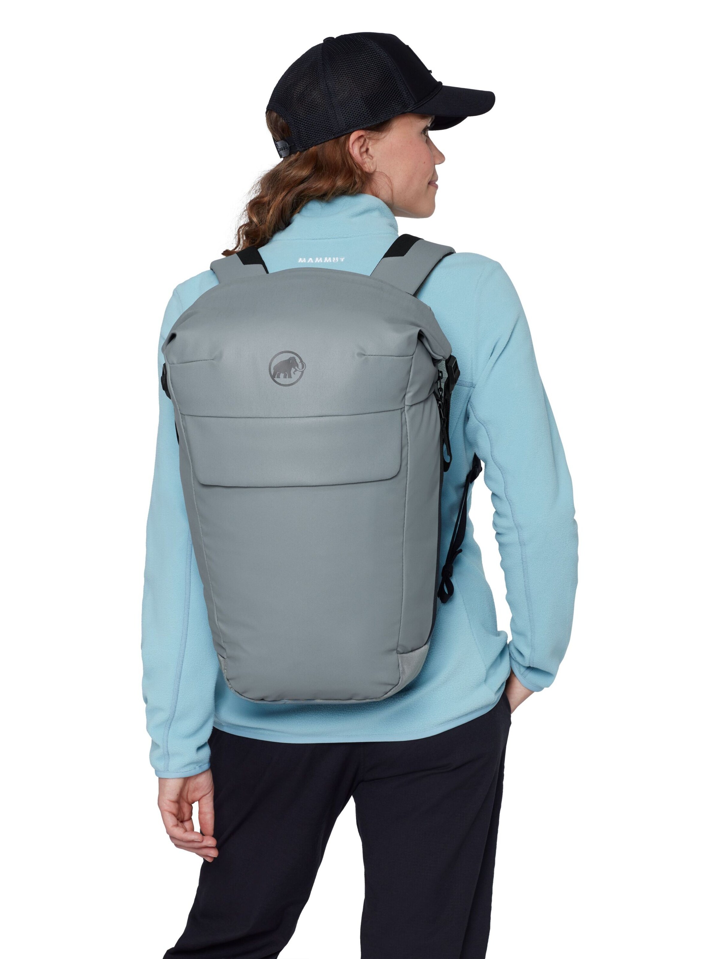MAMMUT Backpack in Grey: front
