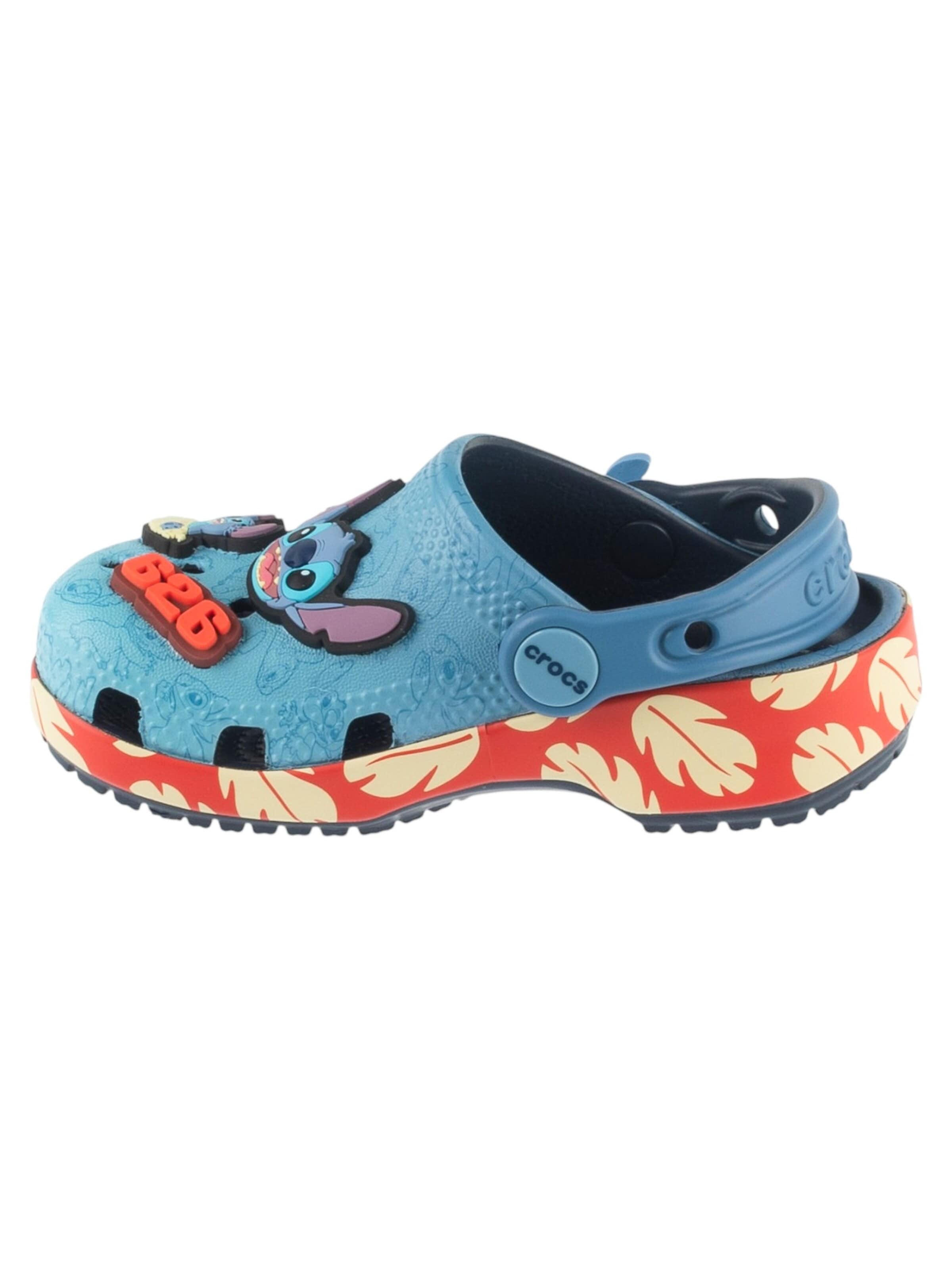 Crocs Sandalen 'Classic Stitch Clog T' in Blauw