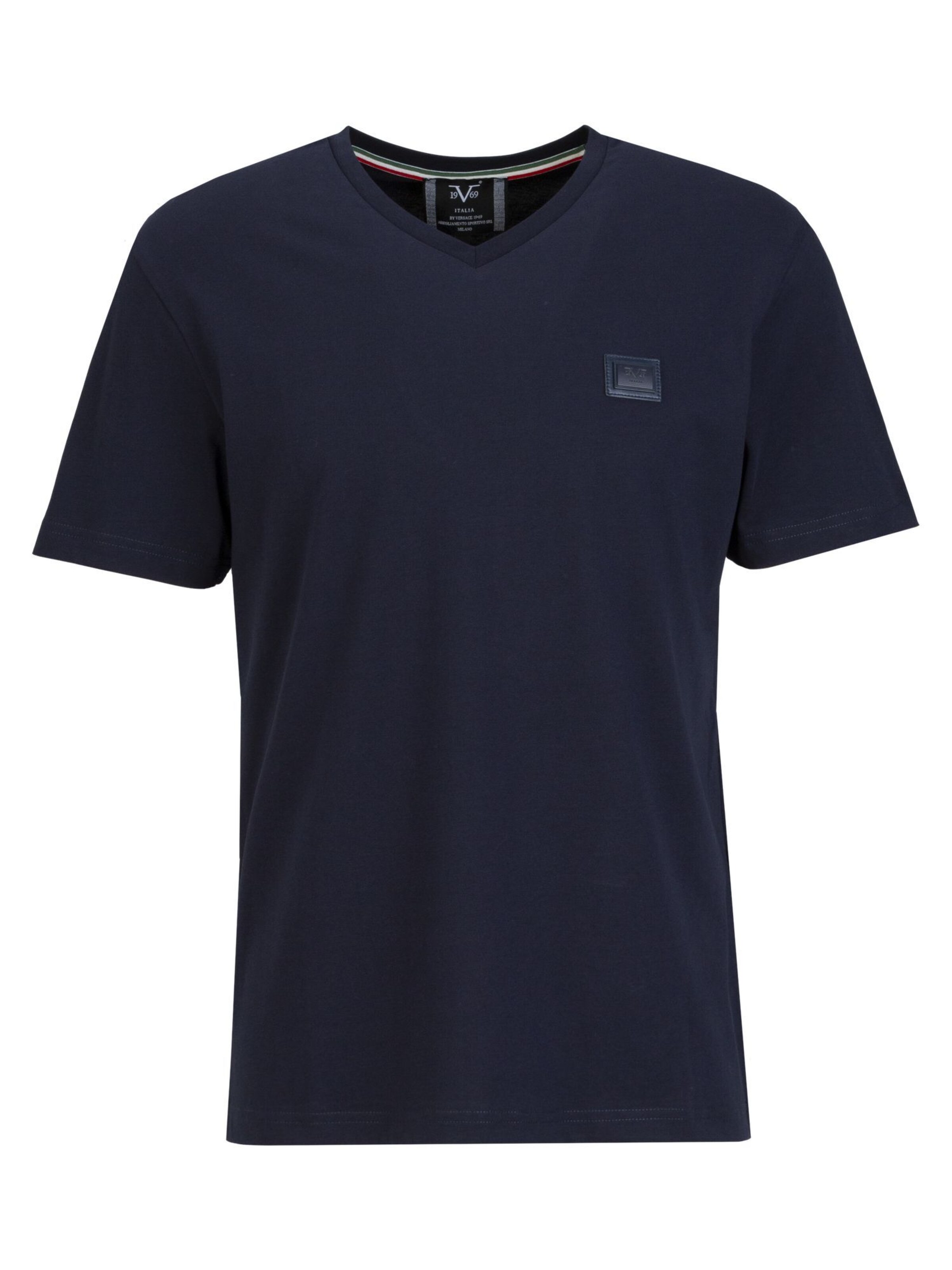 19V69 ITALIA Tričko 'Toni M.P.' - Modrá: predná strana