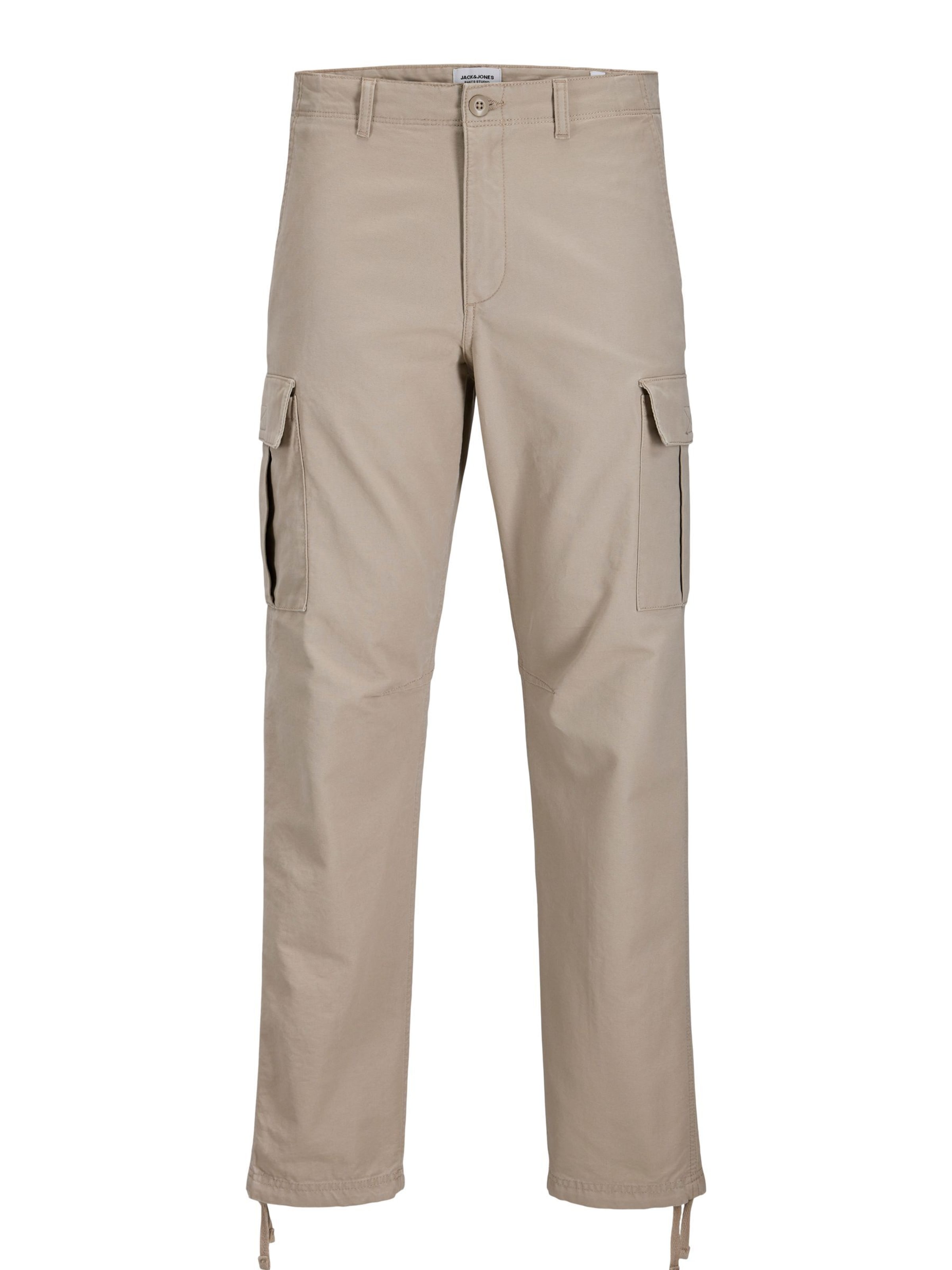 JACK & JONES - Pantalón cargo en beige: frente