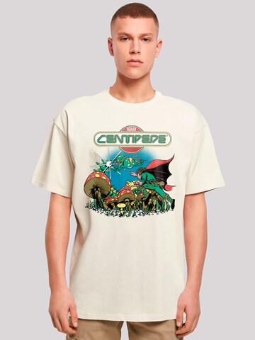F4NT4STIC Shirt 'Centipede Atari Retro Gaming' in Beige: front