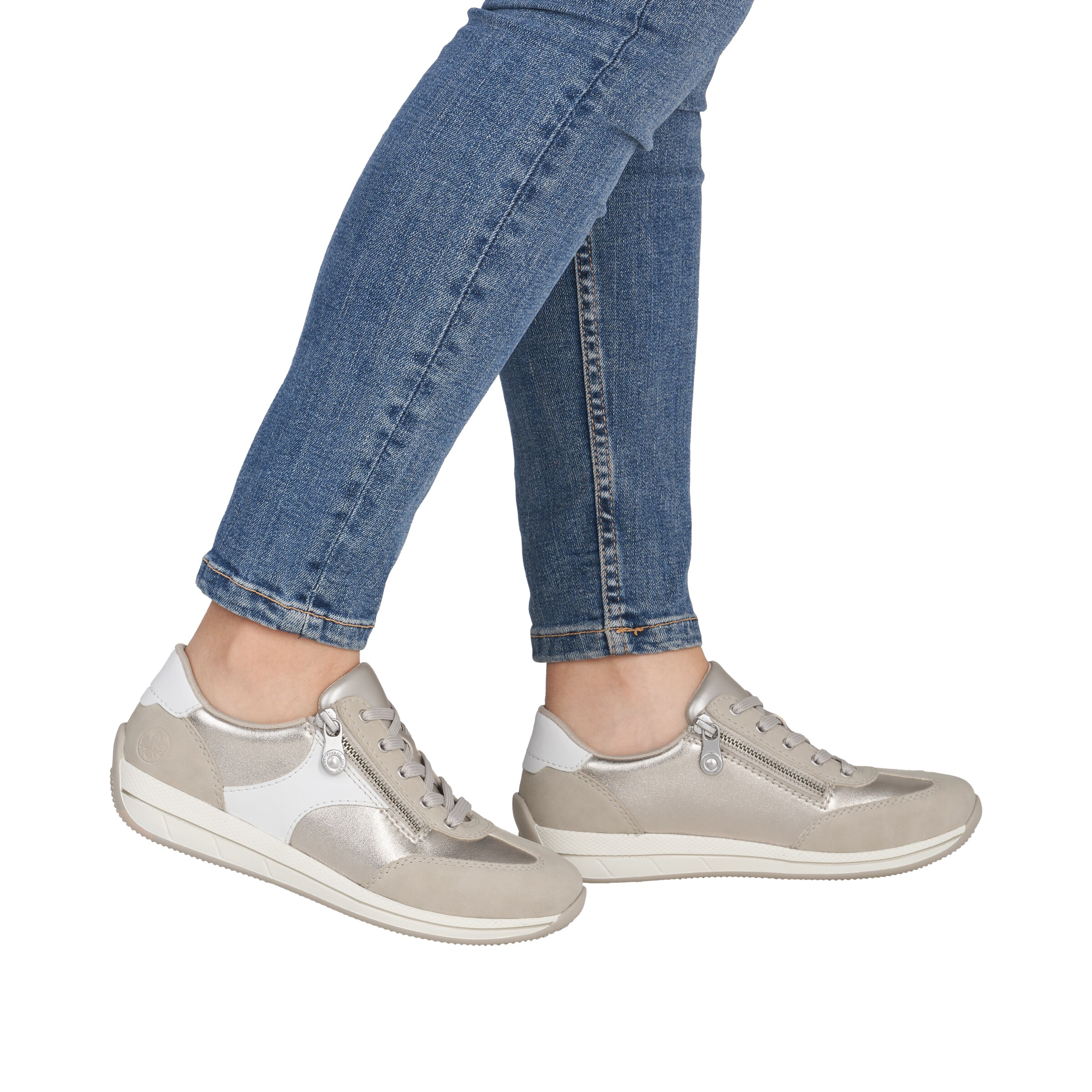 Baskets basses Rieker en beige