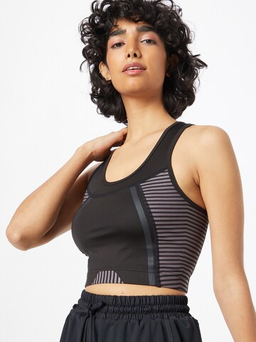 South Beach Sports Top in Black: front