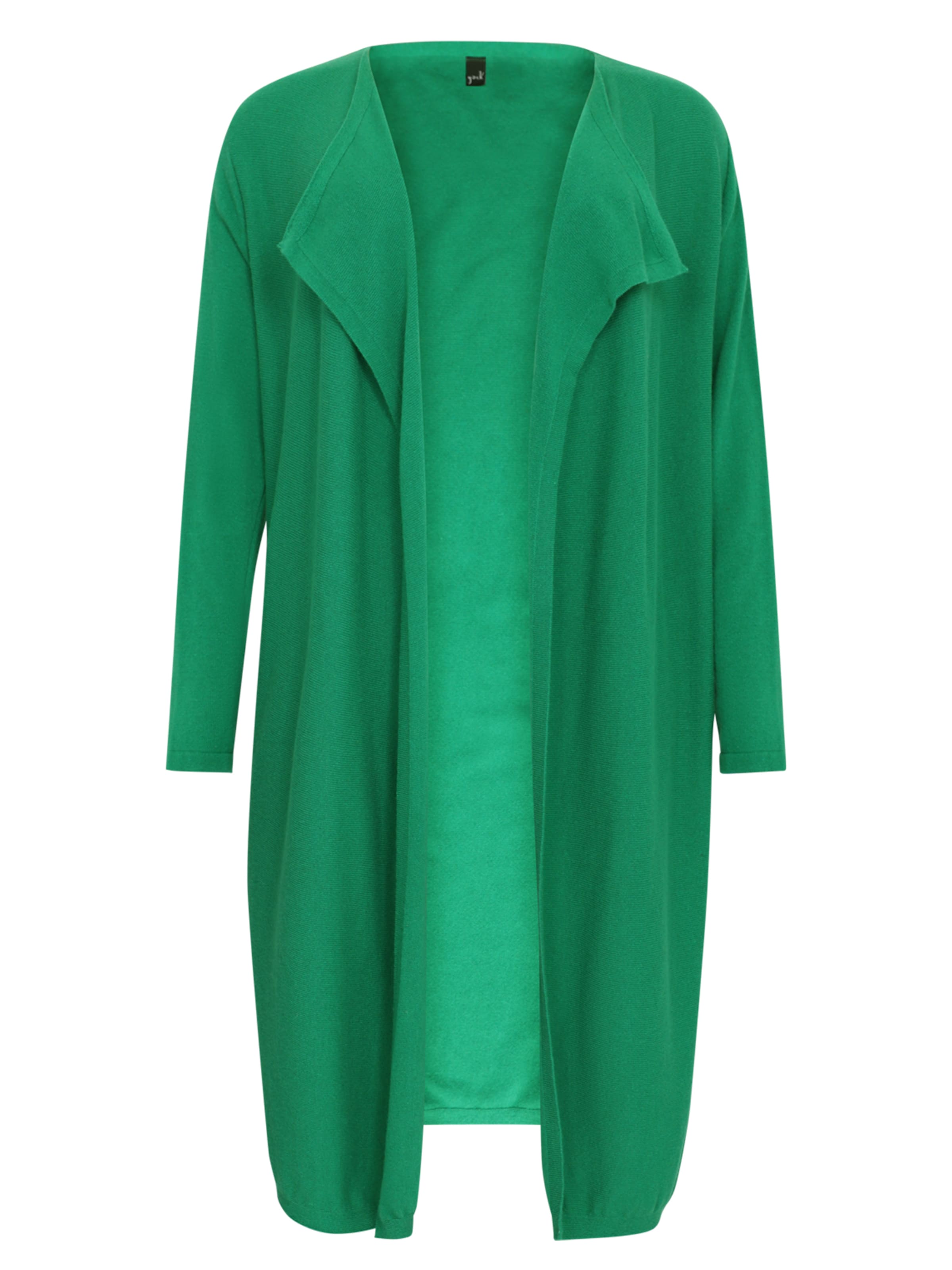 YOEK Gebreid vest in Groen: voorkant