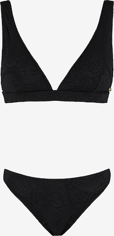 ShiwiTrokutasti Bikini 'Amy' - crna boja: prednji dio
