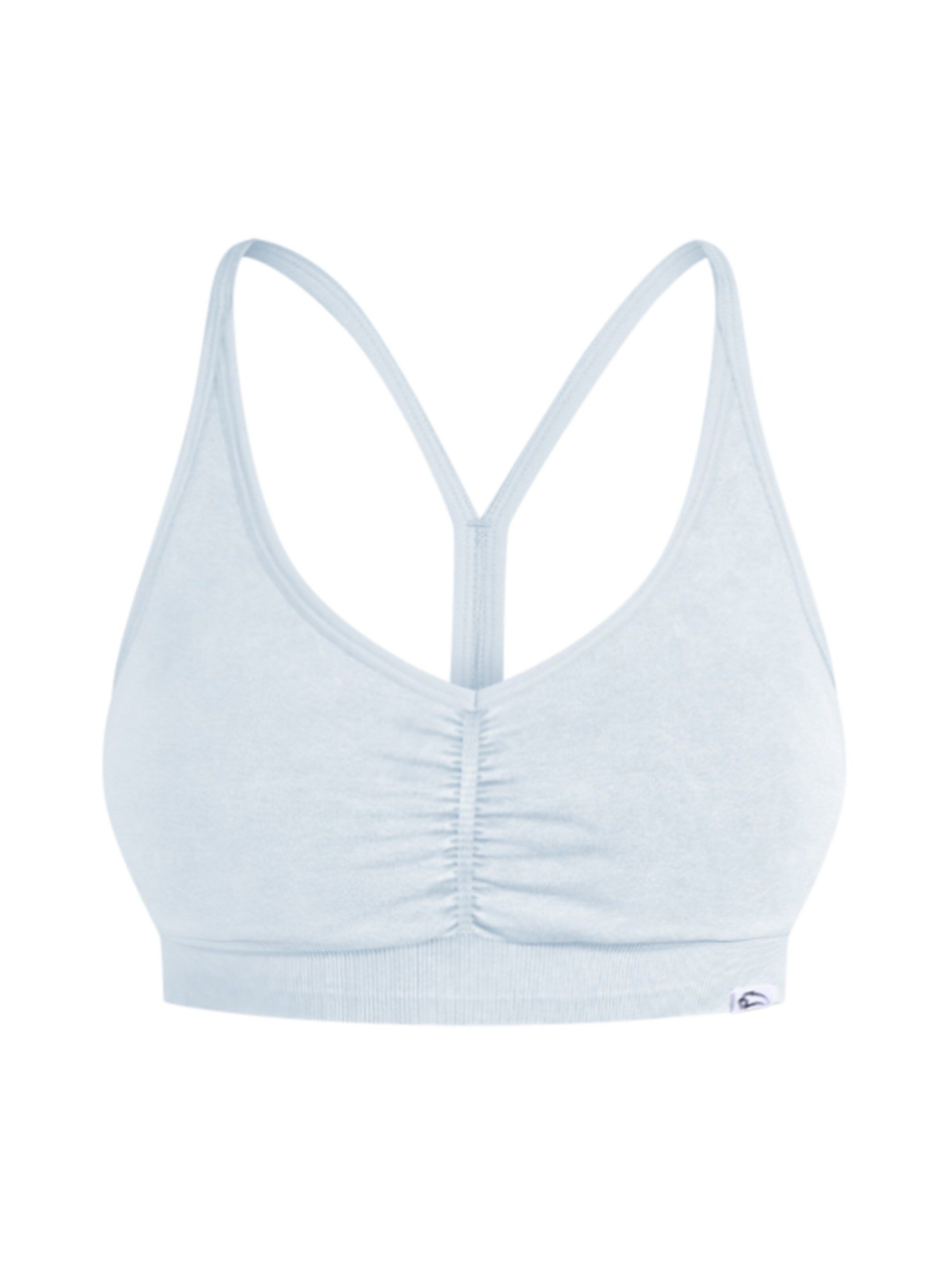 Bustier Haut de sport 'Batik Scrunch' Smilodox en bleu : devant