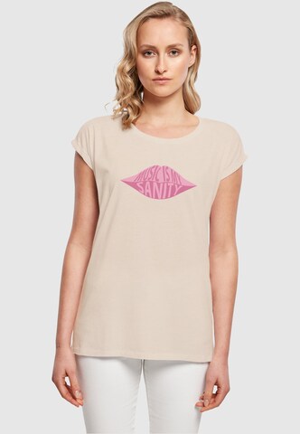 Mister Tee T-Shirt 'Music Is My Sanity' in Beige: Vorderseite