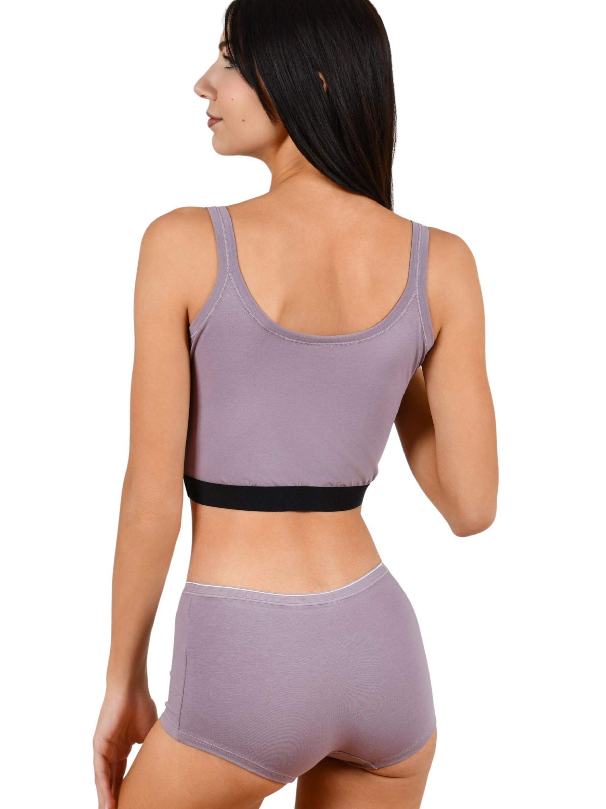 Culotte 'Violet Violet L 95% Baumwolle / 5% Elasthan' Maxte en violet