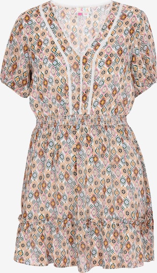 Vasarinė suknelė 'Fashion Look' iš IZIA, spalva – kupranugario / mėlyna dūmų spalva / juoda / balta, Prekių apžvalga