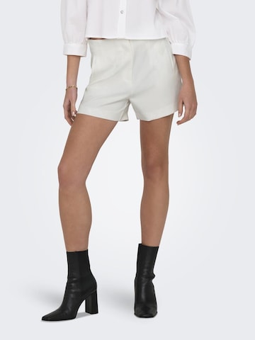 Regular Pantalon 'RAVEN' ONLY en blanc : devant