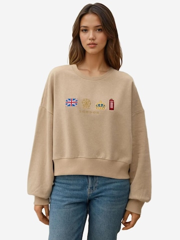 Hiccup - Sweatshirt em bege: frente