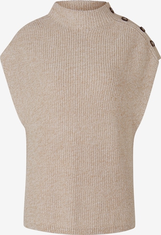 heine Gebreide bodywarmer in Beige: voorkant