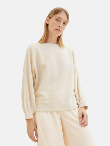 TOM TAILOR Shirt in Beige: Vorderseite