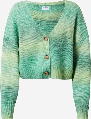 Cotton On Knit Cardigan in Green: front