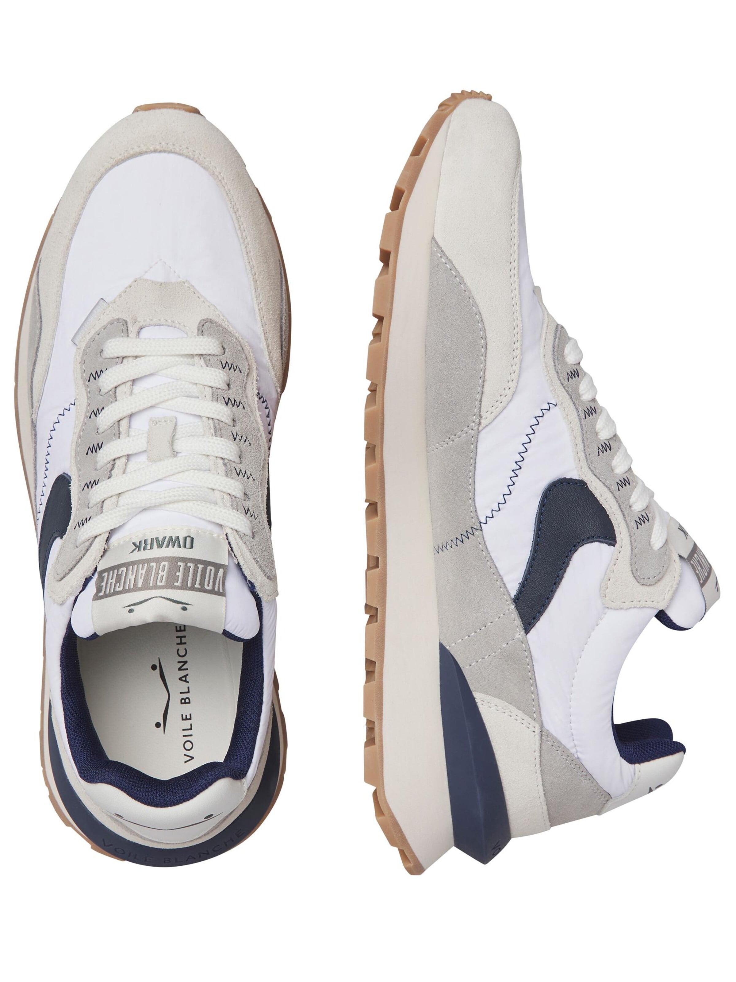 Baskets basses 'QWARK HYPE MAN.' Voile blanche en gris