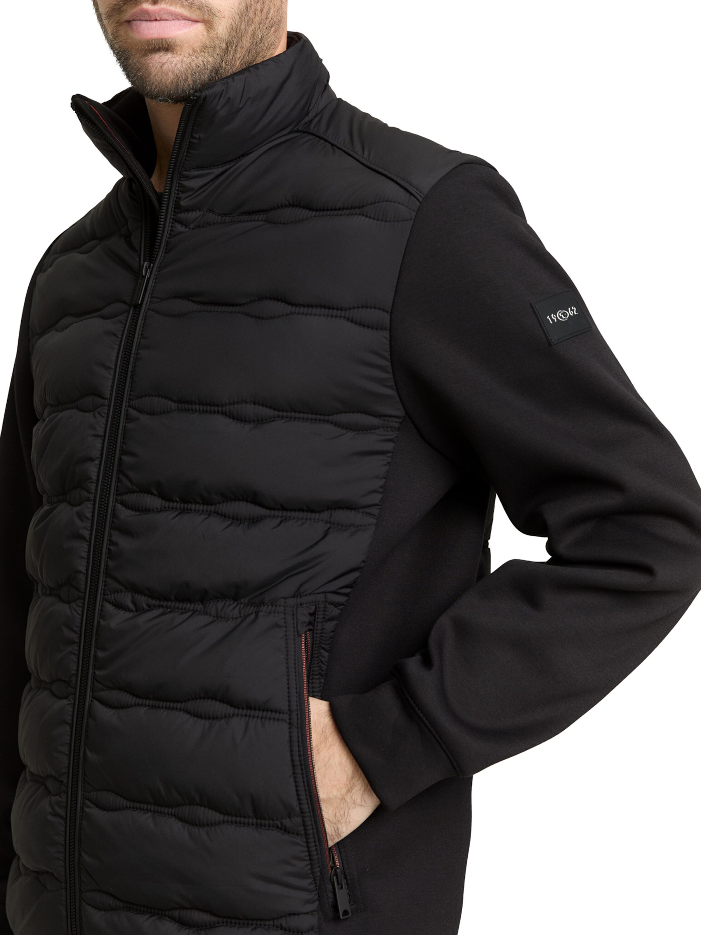 TOM TAILOR Between-Season Jacket in Black