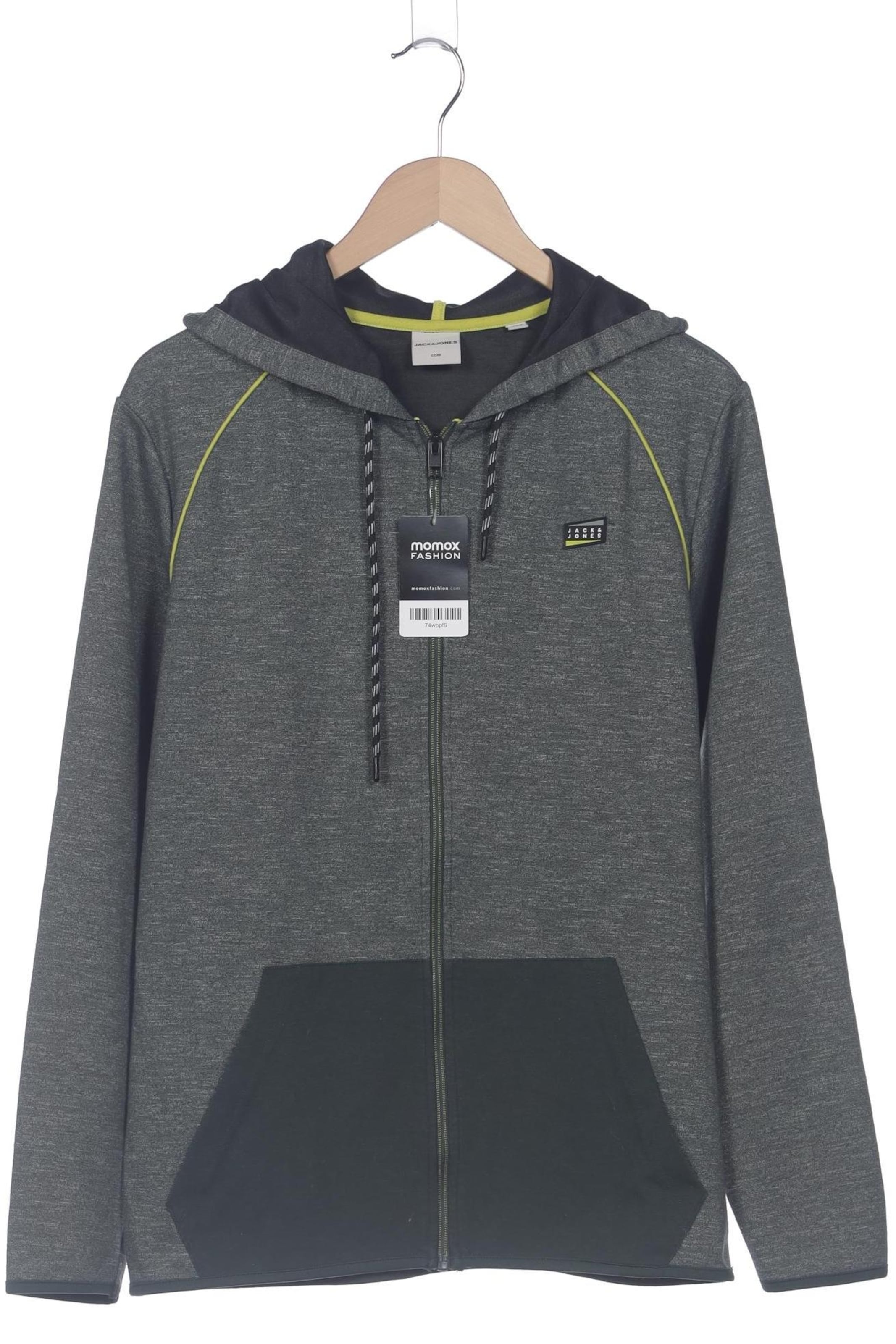 JACK & JONES Kapuzenpullover L in Grün: Vorderseite