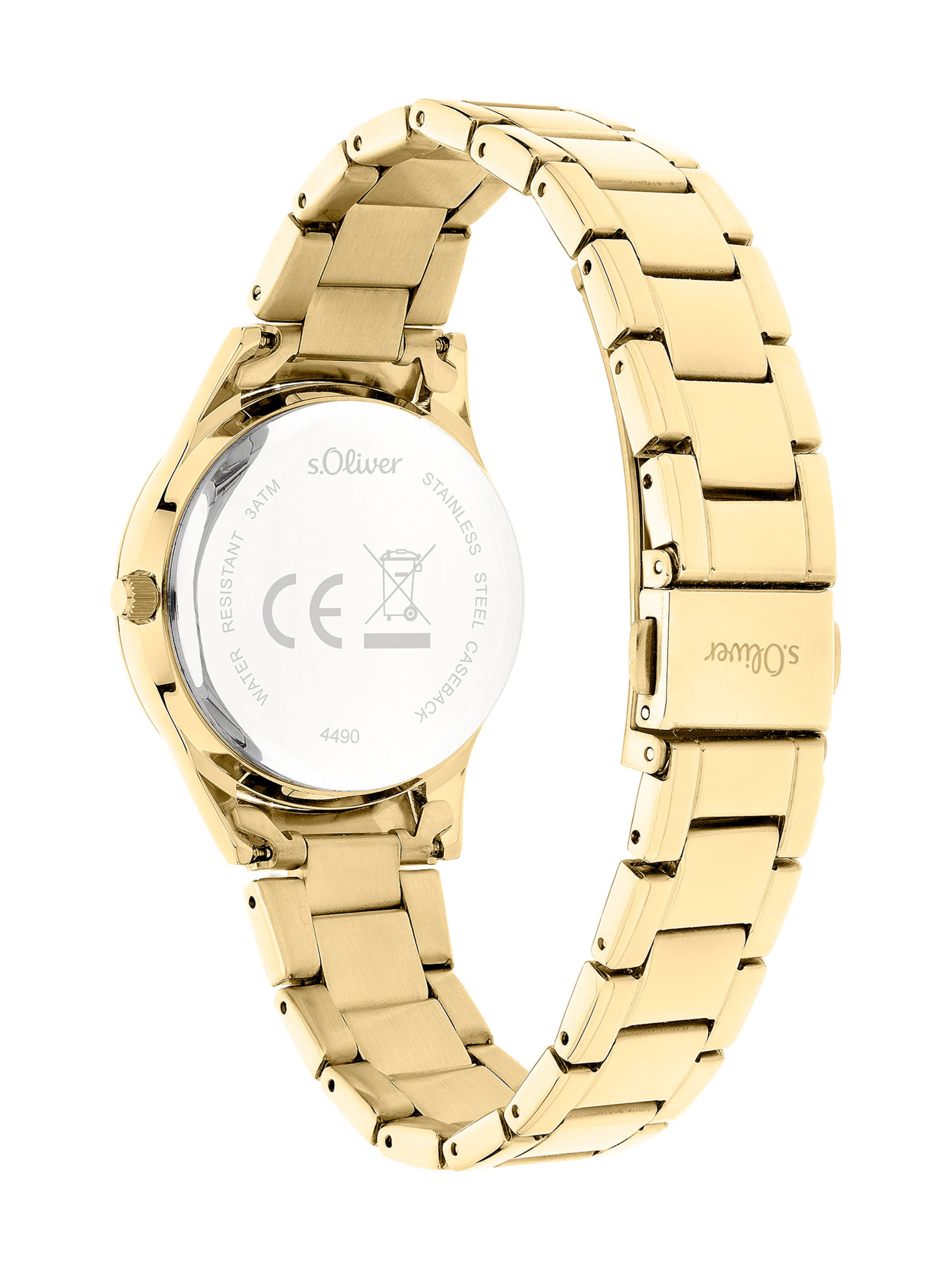 s.Oliver Analoguhr in Gold