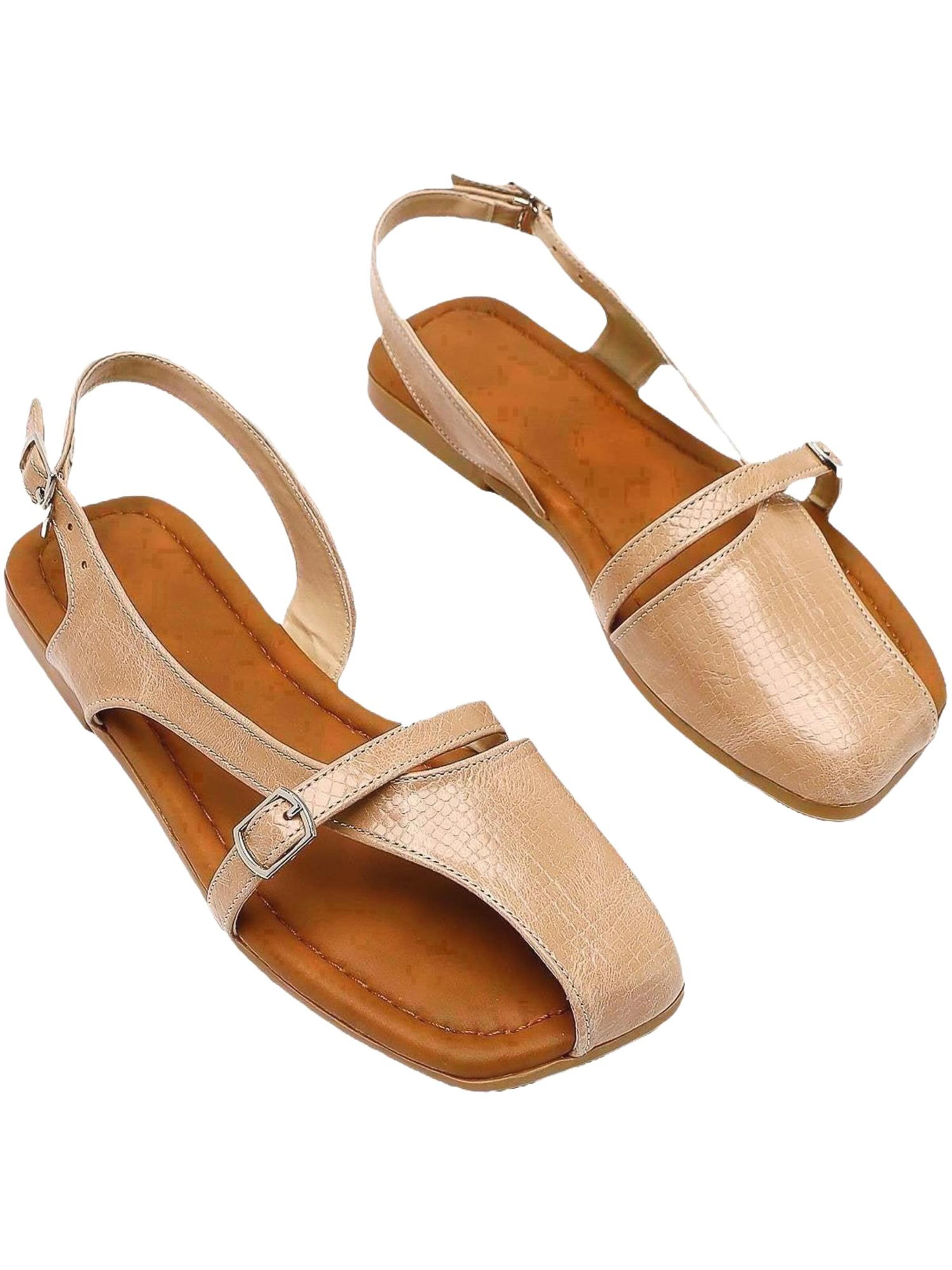 Limoya - Sandalias 'Almina' en beige: frente