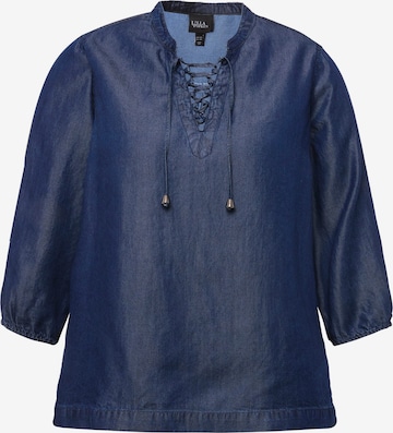 Chemisier Ulla Popken en bleu : devant