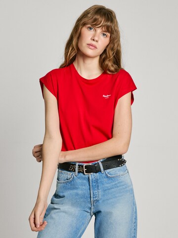 Maglietta 'Blooma' di Pepe Jeans in rosso: frontale