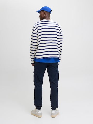 JACK & JONES Tapered Cargo trousers 'JPSTKane Jonnie' in Blue