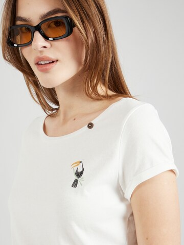 Ragwear T-Shirt 'FLLORAH' (GOTS) in Weiß