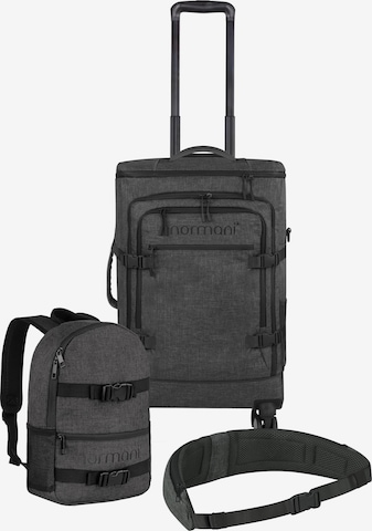 normani Trolley mit Rucksack und Hüftgurt in Grau: Vorderseite