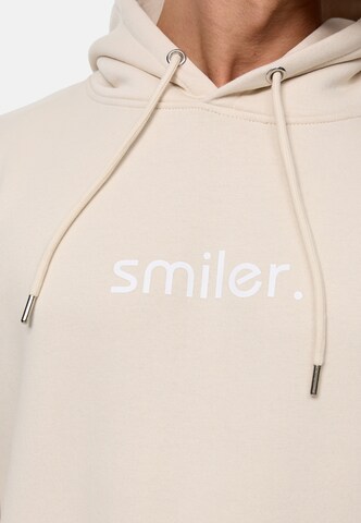 Sweat-shirt smiler. en beige