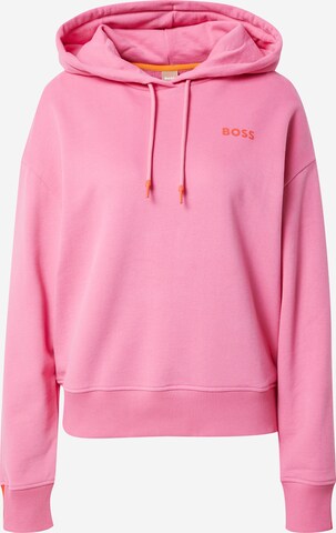 BOSS Sweatshirt 'Ecaisy' i rosa: framsida