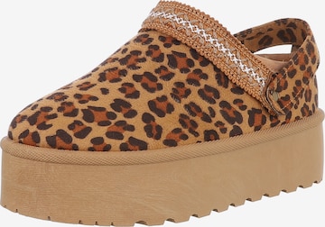 Ital-Design Snowboots in Braun: Vorderseite