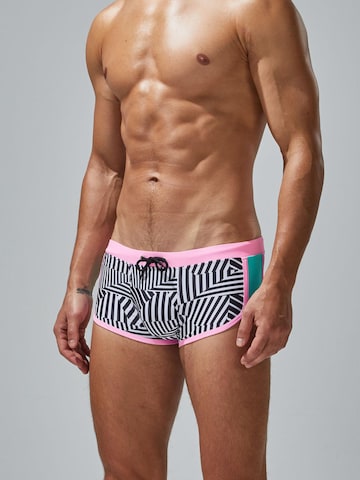SEOBEAN Swim Trunks in Black