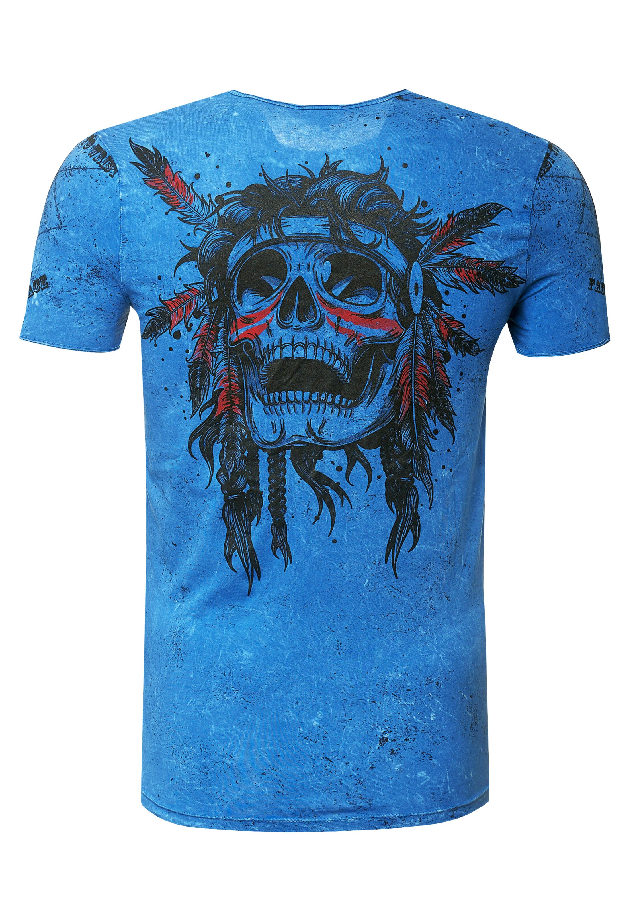 Rusty Neal Shirt in Blauw: voorkant