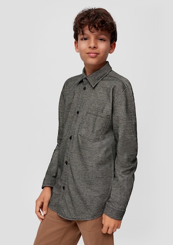s.Oliver Slim fit Button Up Shirt in Grey: front