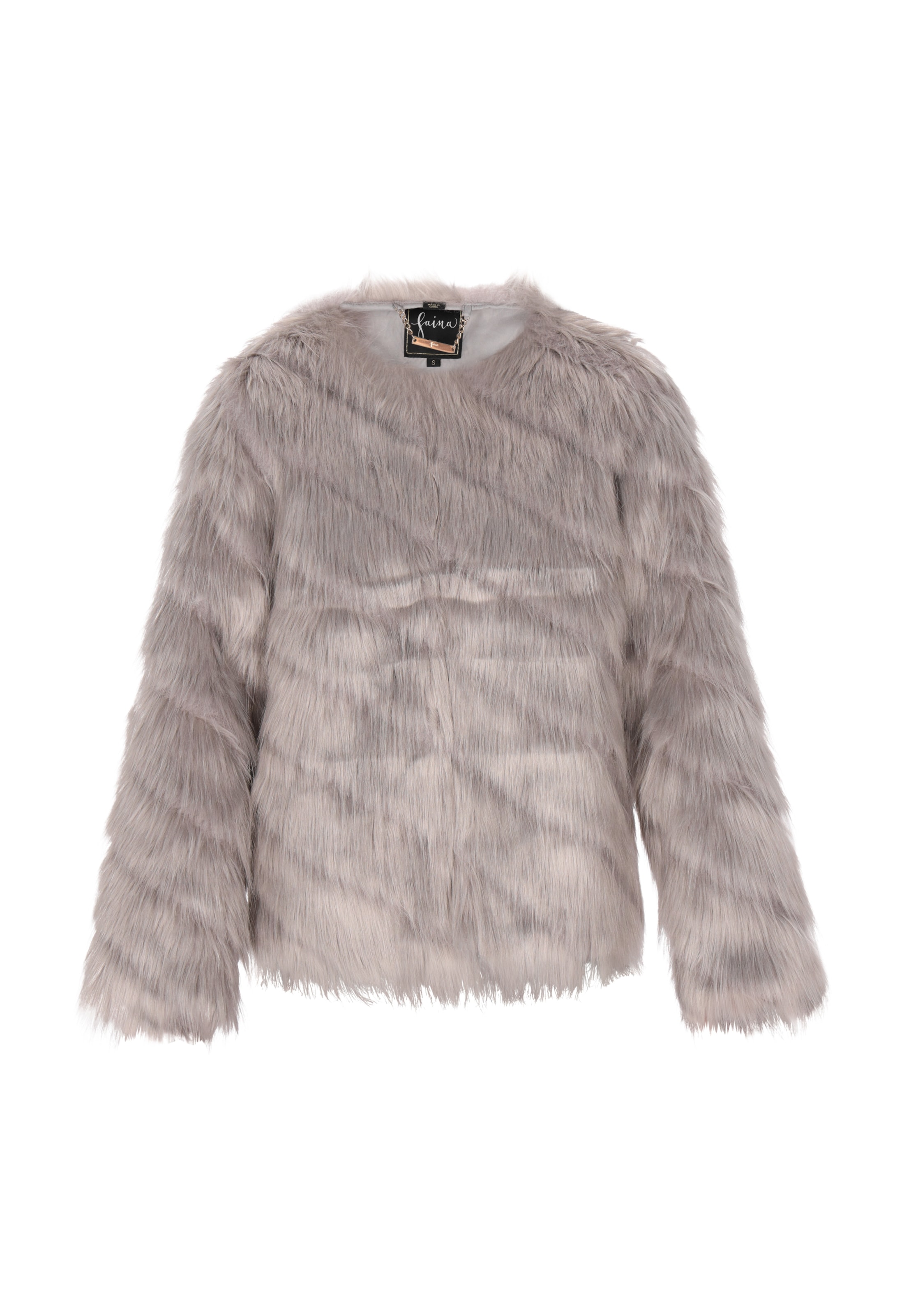 faina Демисезонная куртка в Серый: спереди