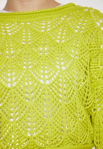 Pull-over swirly en vert