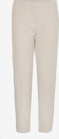Pantalon à plis 'Lexi' ICHI en beige : devant
