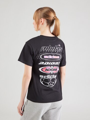 Tricou funcțional 'TIRO' de la ADIDAS SPORTSWEAR pe negru: față