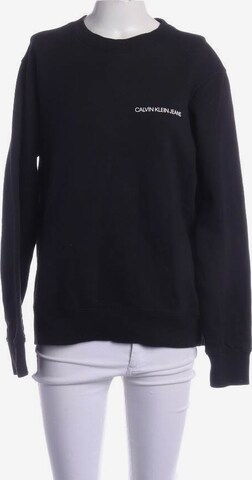 Calvin Klein Sweatshirt & Zip-Up Hoodie in M in Black: front