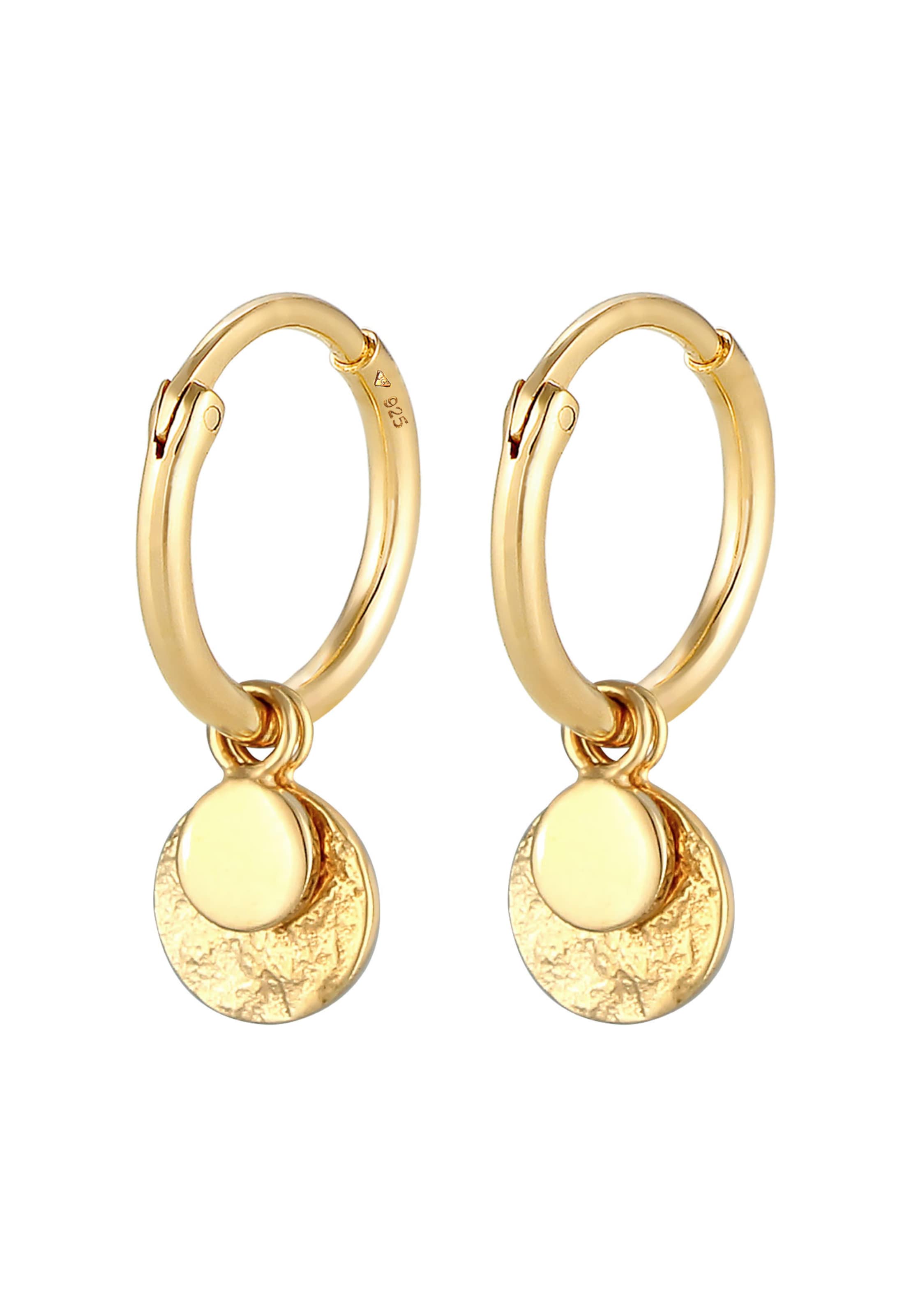 Boucles d'oreilles 'Geo' ELLI en or : devant