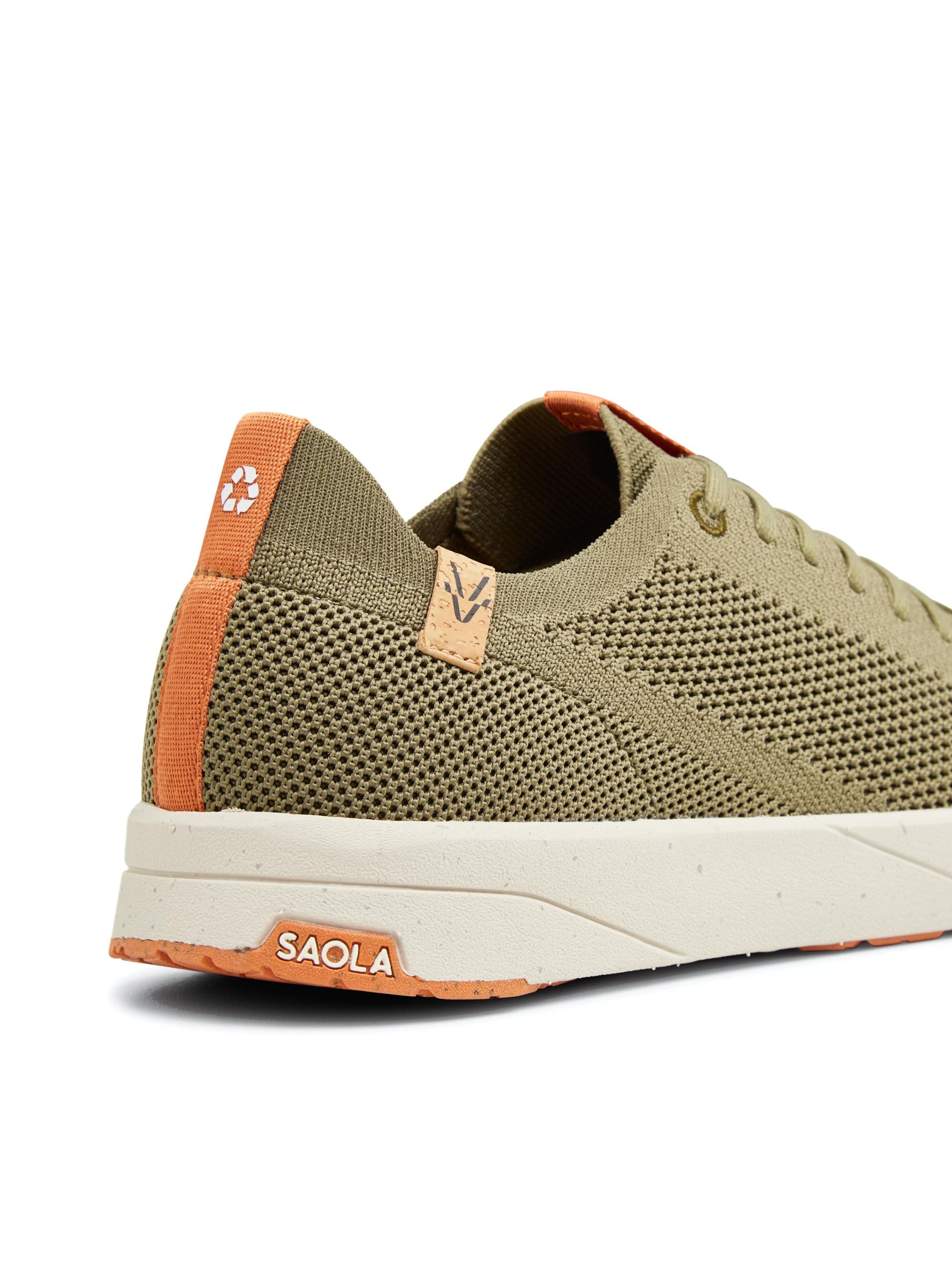 SAOLA Lace-up shoe 'Cannon Knit 2.0 M Olive' in Green