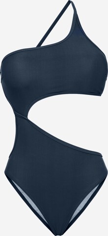 LSCN by LASCANA Bustier Badeanzug 'Gina' in Blau: predná strana