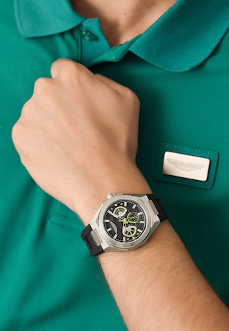 Montre à affichage analogique Aston Martin en noir