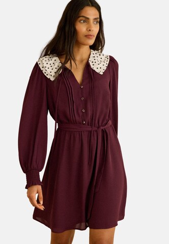 love & roses Платье-рубашка в Красный: спереди